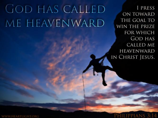 God called him heavenward...